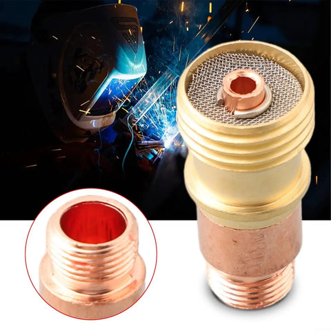 Brass TIG Torch Collet Body For Stubby Gas Lens Connector, Pro Grade Welding Part With Superior Heat Resistance And Optimized Gas Flow For Smooth, Consistent Welds And Easy Setup, 2.4mm brass