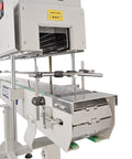 Commercial Heat Shrink Tunnel Packaging Machine Heavy Duty All Metal Frame warms up quick with rollers for 4 to 16 inch containers.