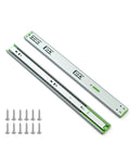 6 Pairs 24 Inch Soft Close Full Extension Ball Bearing Drawer Slides Heavy Duty Side Mount with screws for installation.