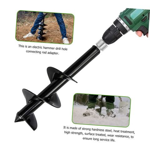 Power Tool Earth Auger Adapter Chuck Universal Drill Bit Converter For Garden Planting, 1 Piece Keyless Drill Chuck