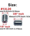 Fifty Piece Set Screws One Quarter Twenty Threads By Three Eighths Inch 304 Stainless Steel Allen Head Hex Socket