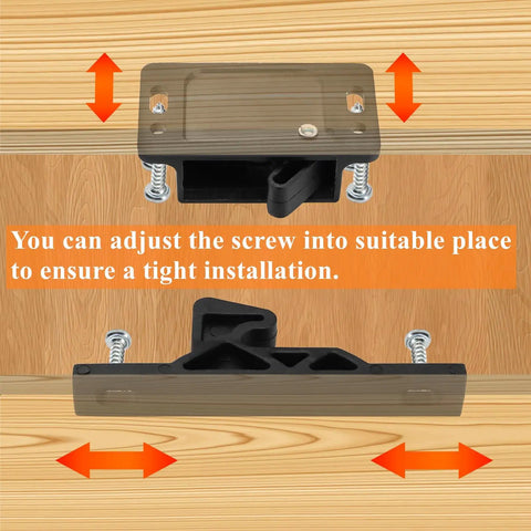Heavy Duty RV Drawer Latches And Cabinet Door Catches 20 Pack With 10 Lbs Hold Power includes adjustable screws for tight installation.