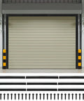 Built Tough Garage Door Brush Seal Kit Fits 12X10 Ft Doors Dense One Inch Bristles with black weatherstripping and screws.