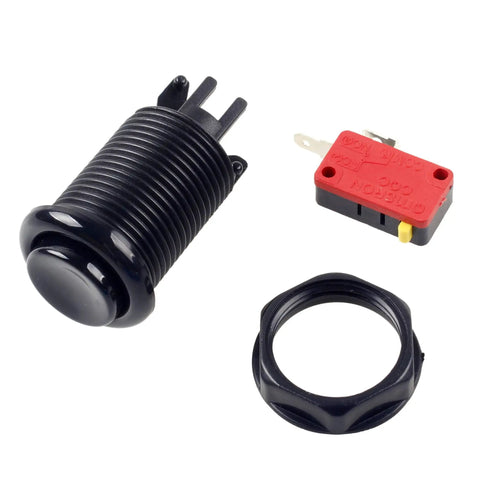 Six Pack American Style Standard Arcade Buttons Switchable Happ Type 30mm Push Button Set With 3 16th Inch Terminals