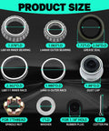 Two-Set 3500lb Beefed-Up Trailer Bearing Kit For 1-3/8 To 1-1/16 Inch Axles With 20-Piece Hardware components diagram