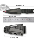 Three Piece Portable Fixed Blade Knife Set With Sheath And Pocket Clip For Camping, Fishing, Hunting And Outdoor Survival, blade measurements