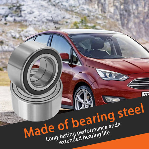 Two Pack Front Wheel Bearing With ABS For Ford C-Max Escape And Focus 2012 2018 Replaces 510110 and 1668557 shown with car
