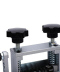 Close-up of Marhynchus Electric Drill Wire Stripper Steel adjustable height knobs for precise cable peeling.