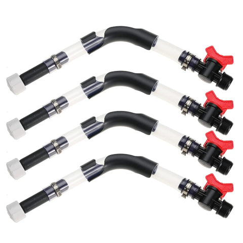 Fuel Filler Kit For Race Jugs With Ball Valve Hose Fifteen Inch Connector Fits Sportsman Jugs And Most Fuel Containers
