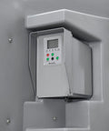 Wireless remote LCD display panel for 48 Inch Diameter Portable Evaporative Cooler, easy timer settings and control.