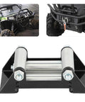 Side By Side Winch Fairlead Cable Roller With Iron Support Beefy Heavy Duty 125mm 5in Hole Distance