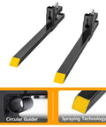 Clamp On Pallet Forks For Tractors And Skid Steers 43 Inch Long 2000 Lb Capacity Universal Fit To Loader Buckets Heavy Duty Steel