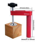 Beefy Aluminum Bench Dog Clamp With 20mm Dog Hole Silicone Pad Protected Woodworking Surface and dimensions