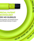 Close-up of Hybrid Air Hose Three Eighths Inch By Ten Feet Lead In With One Quarter Inch Quick Connect Couplers Flexible Kink Resistant Heavy Duty