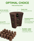 50 Pack Round Hydroponic Growth Sponges For Seed Germination And Plant Rooting With Detailed Features