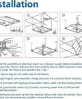 Installation instructions for 2x2 Ft LED Recessed Troffer Light, 4680LM Ultra Bright 3500K/4000K/5000K Selectable, showing step-by-step setup.
