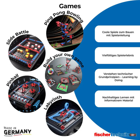 114-Component Build Your Own Ping Pong Bowling Expansion Kit For Creative Minds Ages 7 And Up, Perfect For Big Kids And Adults, Great For Family Fun And Brain Boosting Play infographic