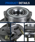 Front Wheel Hub And Bearing Assembly Fit 1990-1997 Honda Accord And 1997 Acura CL 2.2L L4 4 Lug Front Replacement OE Style