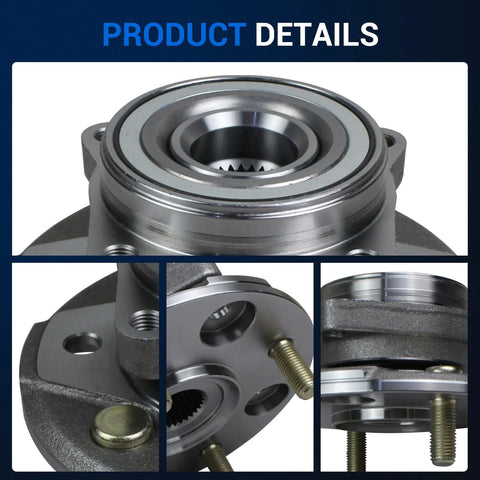 Front Wheel Hub And Bearing Assembly Fit 1990-1997 Honda Accord And 1997 Acura CL 2.2L L4 4 Lug Front Replacement OE Style