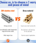 Comparison between 304 stainless steel and brass materials for Two Pack 3/8 Inch Mini Ball Valve 304 Stainless Steel Water Flow Control