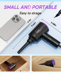 Electric Air Duster And Blower For Keyboard, PC And Electronics, Lightweight Multi Use, compact size with measurements