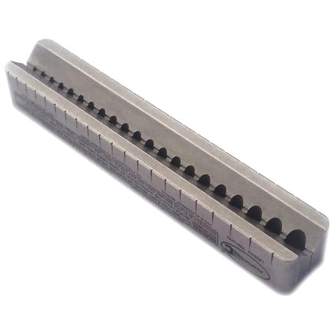 4 Piece Precision Drill Guide Set With SAE Hole Sizes And Numbered Holes, Durable Nickel Alloy Steel, Rust Resistant Finish