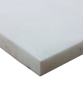 Corner view of Virgin PTFE Sheet Natural 12 By 12 By 0.0625 Inch, self-lubricating, dense, chemical resistant for industrial projects