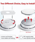 Installation options for 10 Year Battery Operated Photoelectric Sensor Smoke Alarm With Test Silence Button And LED Indicator Lights, UL Listed Fire Alarm Detector Pack Of Six