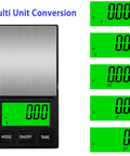 Pocket Digital Scale With 0.01g Precision And 1000g Capacity Backlit LCD For Jewelry featuring unit conversions display.