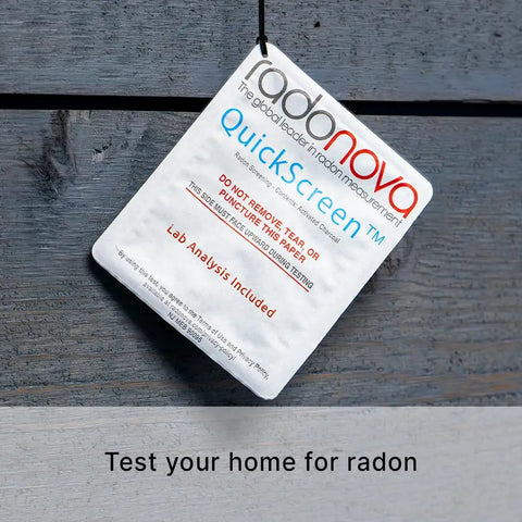 QuickScreen Home Radon Test Kit With Short Term Charcoal Detector, EPA Approved, Reliable Results, Lab Analysis Included