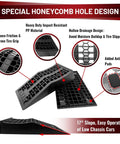 Beefy Heavy Duty Car Ramps For Lift And Maintenance, Portable Low Profile Ramps For Garage, Tire Ramps Special Honeycomb Design