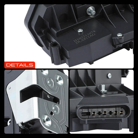 Close-up of components of Front Right Passenger Door Lock Actuator For Ford Edge 2015 2016, Escape 2013 2017, Fiesta 2011 2016