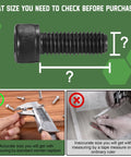 M1.4 by 5mm Hex Socket Head Cap Screw showing accurate measurement methods for reliable purchases, focused on quality assembly.