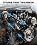 Top Tier Serpentine Drive Belt Fits Acura ILX Honda Civic L4 2.4L 2012-15, showing engine power transmission efficiency.