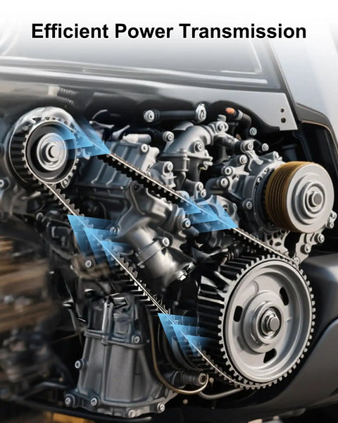 Top Tier Serpentine Drive Belt Fits Acura ILX Honda Civic L4 2.4L 2012-15, showing engine power transmission efficiency.
