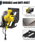 Premium Circular Saw Holder Wall Mount Organizer for Workshop Garage Shed and Home Space Saving Rack Fits Most Circular Saws
