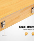 Snap latches on 22Piece Keyway Broach Set In Fitted Box, HSS Metric Industrial Tools Kit with secure metal fastenings