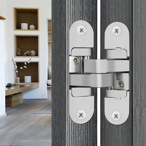 Heavy Duty Folding Door Hinge Built Tough For Silent Glide Operation Smooth Swinging Motion With Wear Resistant Nylon Pad No Hassle Install Zinc Alloy Cabinet Hardware For Interior Doors installed on cabinet door.