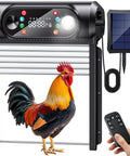 Hands-Free Solar Powered Automatic Chicken Coop Door With Large 9.45 X 10 Inch Opening Roll-Up Opener Light Sensor Timer