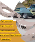 Polished aluminum universal steering column mount with 2-inch hole; silver under-dash clamp