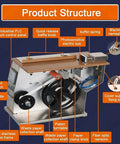 High-Speed Automatic Labeling Machine For Right Angle Sealing, 30 To 60 Labels Per Min, PLC Touchscreen Control, Stainless Steel Build showing product structure and components.