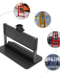 12 Inch Press Brake Attachment Kit For 12 To 20 Ton Hydraulic Shop Presses - dual spring metal bending tool, multiple setup views