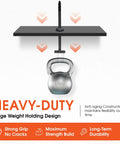 Heavy Duty Nylon Cable Tie Buckles Set For Cars demonstrating strength with a 40lb weight on a black surface