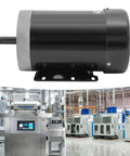 Close-up of Shop Ready 2Hp Three Phase Electric Motor, 3450Rpm Tefc Industrial Equipment Driver in a workshop setting.