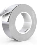 Aluminum foil tape roll, 2 in x 70 yd, silver with LP Tapes label, HVAC duct sealing tape
