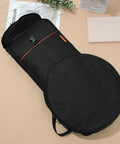 Yo Drummer Grab This Flat Out Tough Oxford Carrier Bag For Snare And Practice Pads Keeps Your Gear Locked Down And Ready For The Next Local Jam Session, black heavy-duty bag with padded interior.