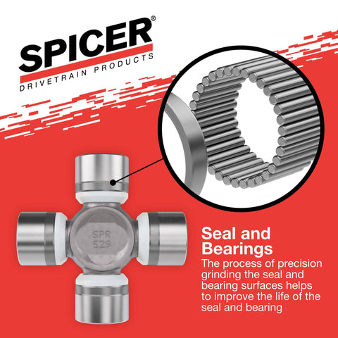 Non-Greaseable U-Joint Kit 1310WJ ISR Inside Snap Ring, 1.062 In Bearing Cups, 2.188 In Between Snap Rings, OE Replacement