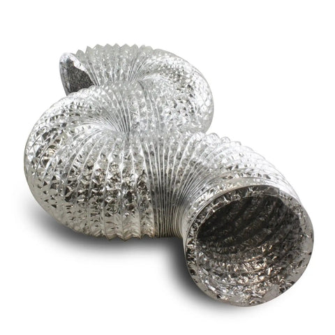 8 Inch Flexible Aluminum Duct Hose With Insulation R6 For Heavy Duty HVAC And Exhaust Ductwork, 25 Feet Long, coiled view