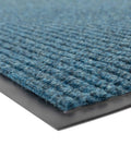 Close-up view of Heavy Duty Industrial Door Mat 3x10 Large Entrance Rug for Businesses and Lobbies, Scrapes Shoes, with vinyl backing
