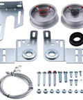 7Foot Garage Door Torsion Spring Kit With Heavy Duty Cables And Aluminum Drums For Extension Systems Center Bracket Included EZ Set And Torque Master Compatible Ideal For Residential Or Commercial Use components